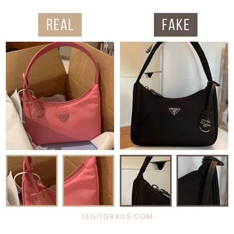 fake prada nylon bag vs real|prada knockoff bag.